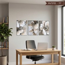 Akıllı Kağıt Cam Görünümlü Yapışkanlı Tablo Çiçek (Model- 57)