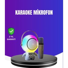 sbodurhome Rgb Işıklı Astronot Bluetooth Hoparlör Karaoke Mikrofonlu
