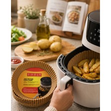 sbodurhome Airfryer Pişirme Kağıdı 100 Lü Yapışmaz Yağ Geçirmez Kağıt