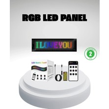 sbodurhome Rgb LED Panel – Mobil Uyumlu, Yazı ve Gıf Destekli, USB Bağlantılı Dekoratif Ekran
