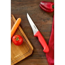Cooker 28 cm Paslanmaz Çelik Sıyırma Bıçağı Kırmızı CKR4594