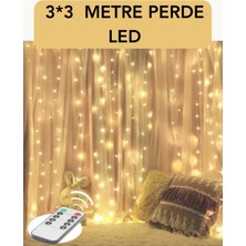 sbodurhome 3x3 Metre Perde LED Işık – Parti ve Bahçe Dekorasyonu