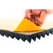 Evimdeyokyok Ses Yalıtımı Akustik Piramit Süngeri Kendinden Yapışkanlı 40MM 50X50 Ses Yalıtımı Tdrtr