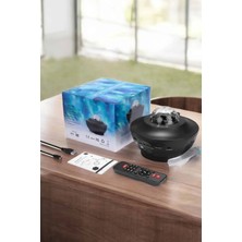 sbodurhome Projektör Yıldız Gece Lambası Disko Topu Bluetooth Bağlantılı Taşınabilir Şarjlı