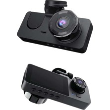sbodurhome Yol Kayıt Araç Kamerası Hd Dvr 3 Kameralı 2.0in Ekranlı Ön Iç Arka