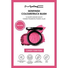M.A.C Skinfinish Colourstruck Blush 12 Saate Kadar Kalıcı, Yüksek Pigmentli Pudra Allık - Candy Yum Yum