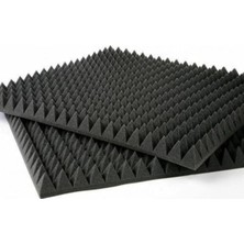 Evimdeyokyok 40MM Yanmaz Akustik Yalıtım Piramit Sünger 50DNS 100CM x 100CM (1 M2) Tdrtr