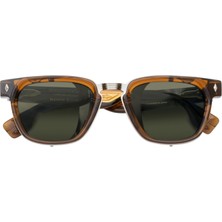 Unique Design Milano Marquise 22K Kahverengi Unisex Güneş Gözlüğü