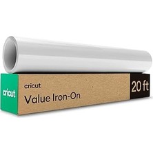 Uravas Store Cricut 2010892 Ekonomi̇k Iron On 30.5cm x 6.1m Beyaz