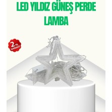 sbodurhome Yıldız Figürlü Perde Peri LED 3x3 Metre Dekoratif Işık