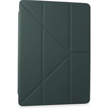Uravas Store Galaxy Tab A9 Kılıf Kalemlikli Mars Tablet Kılıfı - Koyu Yeşil