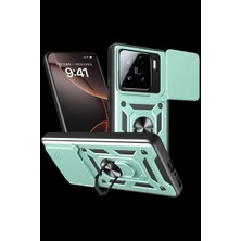 Armüz Mi 15 Kılıf Pars Lens Yüzüklü Silikon - Yeşil