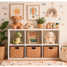 %100 Mdf Organizer - Düzenleyici - Kitaplık - Beyaz