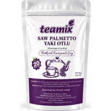 Teamix Yakı Otlu Saw Palmetto Ilaveli Bitkisel Karışımlı Çay  20 Süzen Poşet Doypack Ambalaj