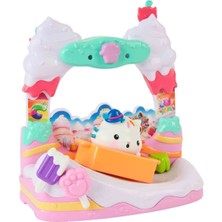 Gabby’s Dollhouse Balkon Dekorasyonu Oyun Seti - Cakey Cat’s Sweet Treat Balkony