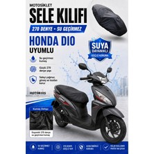 Motobros Motosiklet Sele Kılıfı Honda Dio Uyumlu Su Geçirmez Scooter Motor Koltuk Koruma Kılıfı Koltuk Örtüsü