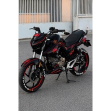 Banxtre Mondial Drift-L Için 33 Parça Kırmızı Komple Sticker Seti
