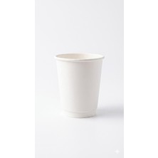 Joycup 8 Oz Çift Katlı (Dw) Karton Bardak Beyaz (Baskısız)