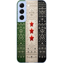 Le Balvo Samsung Galaxy S22 Uyumlu Suriye Bayrağı Dokuma Baskılı Silikon Kılıf