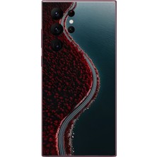 Le Balvo Samsung Galaxy S22 Ultra Uyumlu Sonbahar Yolu Baskılı Silikon Kılıf