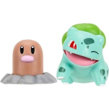 Jazwares Pokemon Battle Figür Paketi POK/95007-E - Diglett ve Bulbasaur