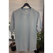 Herodanal Yetişkin Erkek Düz Oversize Tshirt - Gri