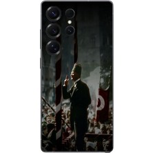 Le Balvo Samsung Galaxy S25 Ultra Uyumlu Atatürk Hitap Ediyor Baskılı Silikon Kılıf