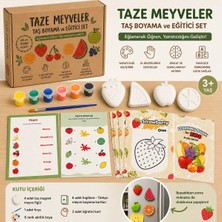 Eğitici Meyveler Çocuk Boyama Seti – Ingilizce Öğrenme ve Yaratıcılık Geliştirme