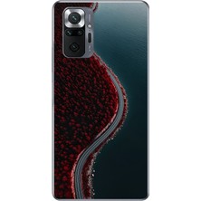 Le Balvo Redmi Note 10 Uyumlu Sonbahar Yolu Baskılı Silikon Kılıf