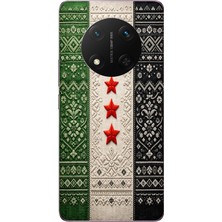 Le Balvo Honor Magic 7 Lite Uyumlu Suriye Bayrağı Dokuma Baskılı Silikon Kılıf