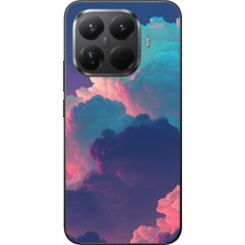 Le Balvo Xiaomi Mi 15T Pro Uyumlu Renkli Doğal Bulutlar Baskılı Silikon Kılıf