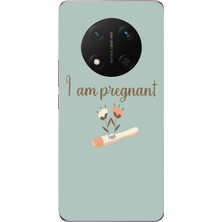 Le Balvo Honor Magic 7 Lite Uyumlu I'm Pregnant Baskılı Silikon Kılıf
