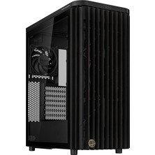 Asus Proart PA401 Wood Edition, Orta Kule Atx Pc Kasası, Ahşap Ön Panel, Temperli Cam Yan Panel, 2 x
