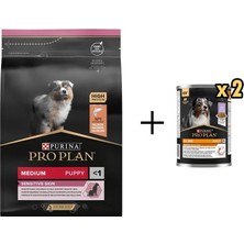 Pro Plan Somonlu Yavru Köpek Maması 3 kg + 2 Adet Pro Plan Everyday Nutrition Hindili Köpek Konservesi 400 gr