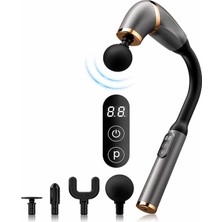 Blackbird Game Center Auhma AMG16 Ergonomik Uzun Saplı Vücut Masaj Aleti - 4 Başlıklı Fonksiyonel Masaj Seti