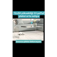 Nisba Ticaret U Model Pleksi Orta Sehpa 8 mm Şeffaf