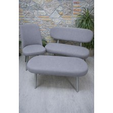 Bench ve Puf Takımı Kılıf Seti - 2 Sandalye, 1 Bench, 1 Puf Örtüsü Kılıfteks