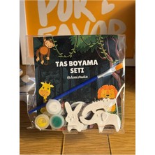 6 Adet (3d) / 2 Paket / Random Hayvanlı Taş Boyama Figür Çocuk Gelişimi Etkinlik Taş Boyama Seti