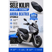 Motobros Motosiklet Sele Kılıfı Arora Beatrix Uyumlu Su Geçirmez Scooter Motor Koltuk Koruma Kılıfı Koltuk Örtüsü