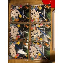 18 Figür (3d) / 6 Paket /random Taş Boyama Figür Hayvanlı Çocuk Gelişimi Etkinlik Taş Boyama Seti