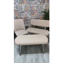 Bench ve Puf Takımı Kılıf Seti - 2 Sandalye, 1 Bench, 1 Puf Örtüsü Kılıfteks