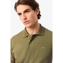 Lacoste Men's Classic Fit Polo T-Shirt Erkek Polo Yaka Tişört Haki