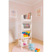 Kitchen Life 4 Katlı Tekerlekli Organizer Raf Oyuncak Dolabı,mutfak Rafı , Banyo Rafı , Kiler Düzenleyici Sepet