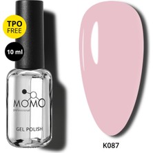 Momo Professional Kalıcı Oje K087, Yarı Şeffaf Nude, 10 ml