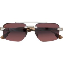 Unique Design Milano The Bright Gümüş Kahve Unisex Güneş Gözlüğü