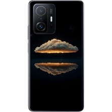 Le Balvo Xiaomi Mi 11 T-11 T Pro Uyumlu Bulut  Yansıması Baskılı Silikon Kılıf