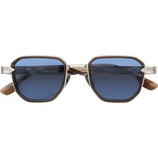 Unique Design Milano The Glowing Gümüş Kahverengi Unisex Güneş Gözlüğü
