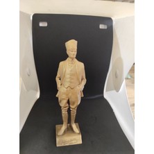 Tekno Sanat Teknosanat 3D Baskı Atatürk Kocatepe Figürü - Dekoratif Biblo (Gold / Altın Sarısı)