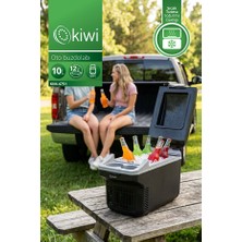 Kiwi KIM-4751 Oto Buzdolabı | 10 L & 12V Dc & Termoelektrik Soğutma & Type-C