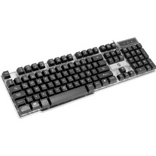Erdo Ticaret Frısby FK-G508QU USB Q Tr 3 Renklı Işıklı Kablolu Klavye